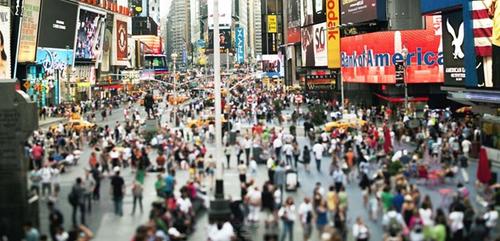 Susan Wides, Times Square [July 11, 2011], 2011, pigmented ink print, 30 x 64 inches, Ed of 6